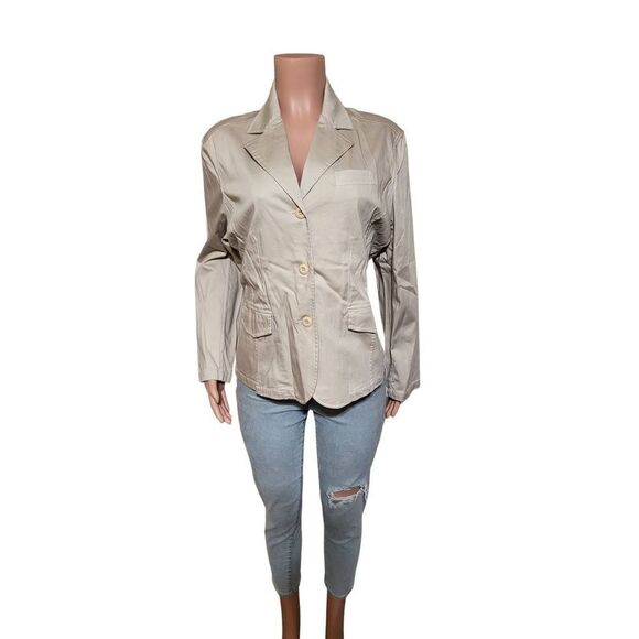 Pulp long sleeve casual double breast 3 button cream blazer XL - Picture 1 of 5